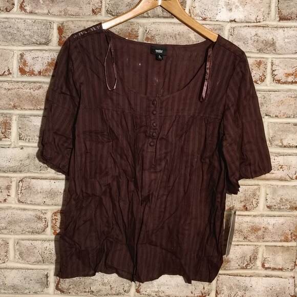 NWT 2007 Mossimo Brown Top - Large - Picture 1 of 6